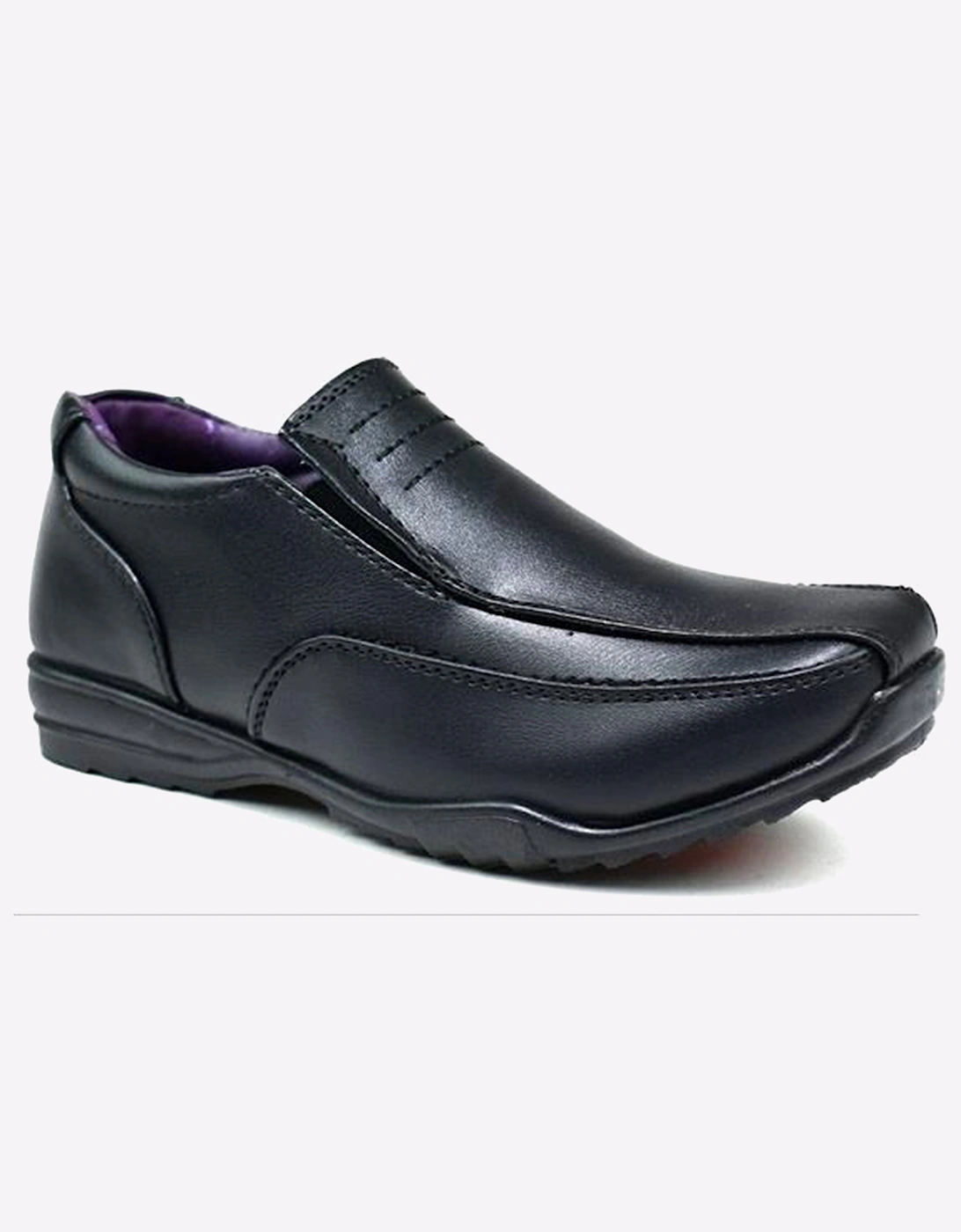 Malin Gus Slip-On Shoes Junior Boys Black Leather