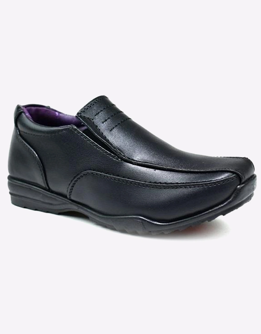 Malin Gus Slip-On Shoes Junior Boys Black Leather