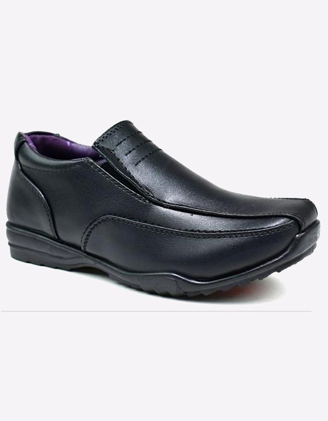 Malin Gus Slip-On Shoes Childrens Boys Black Leather