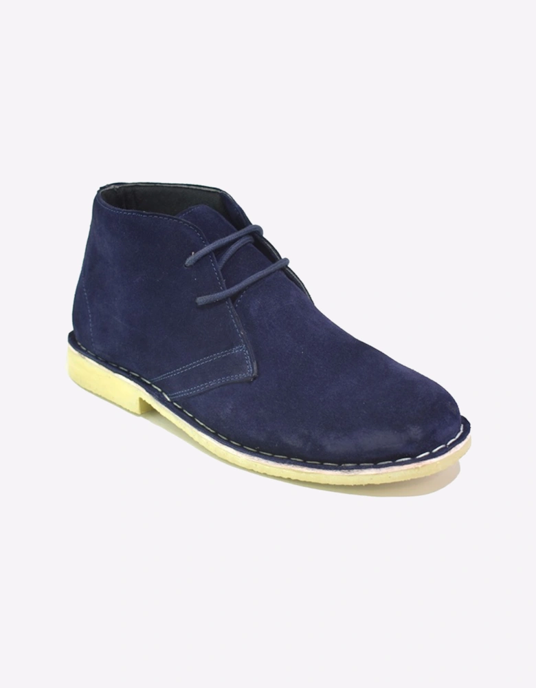 Malin Aiden Suede Mens Dark Navy Suede