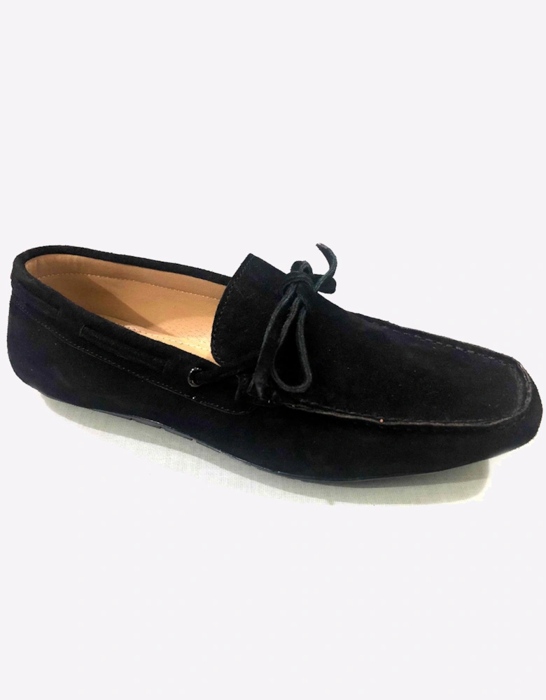 Malin Aaron Shoes Mens Black Suede
