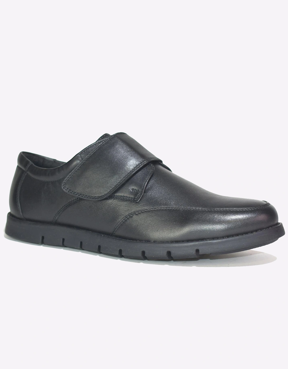 Malin Atlas Leather Comfort Shoes Mens Black Leather