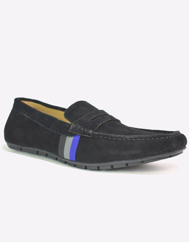 Malin Adriel Slip-On Shoes Mens Black Suede