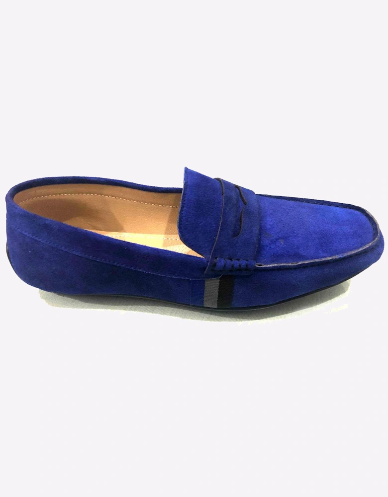 Malin Adriel Leather Mens Navy Suede