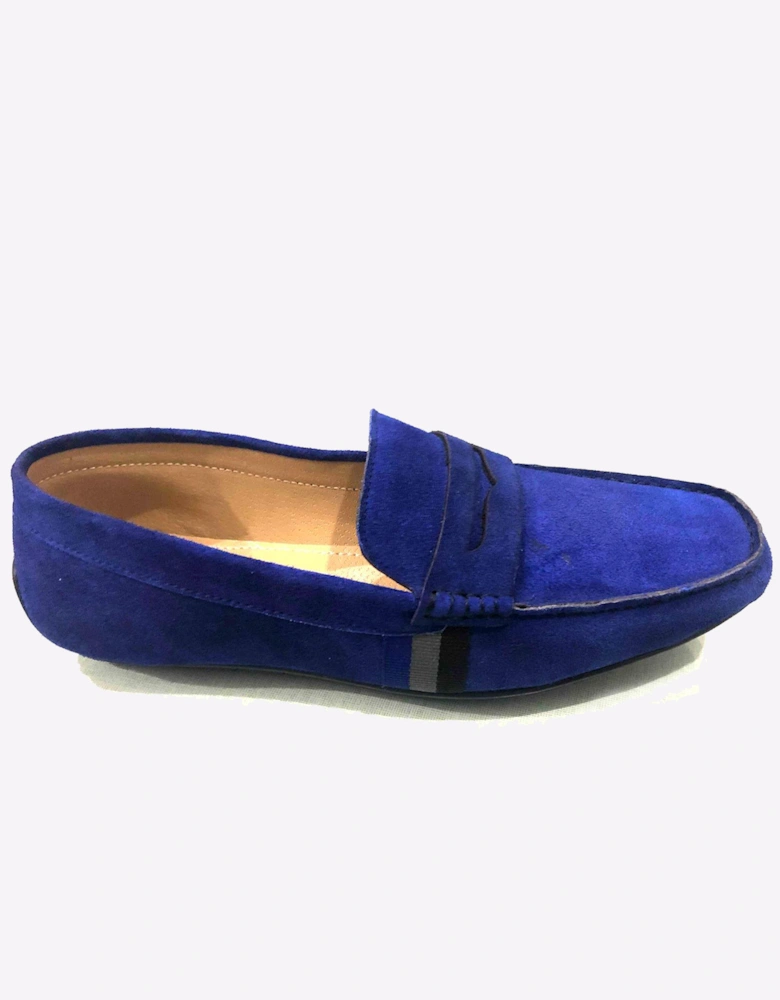 Malin Adriel Leather Mens Navy Suede
