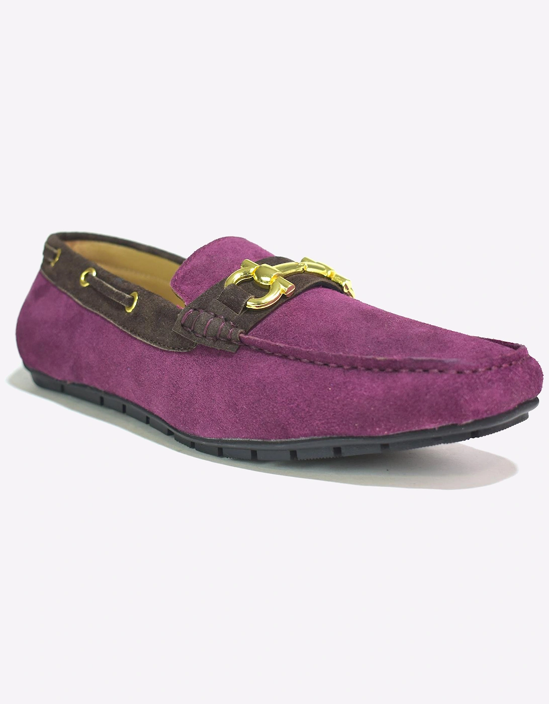 Malin Andre Slip On Shoes Mens Burgundy Suede