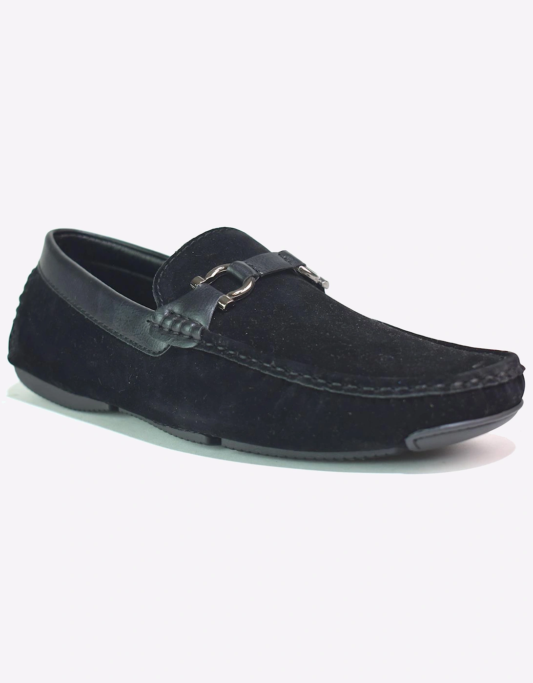 Malin Jose Mens Buckle Slip-On Shoes Black