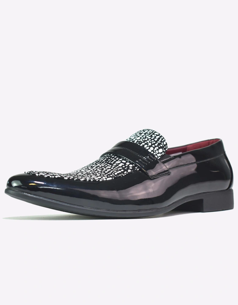 Malin Glenn Mens Slip On Shoes Black/White