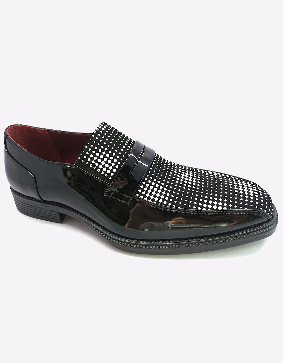 Malin Joss Men's Slip-On Shoes Black/White