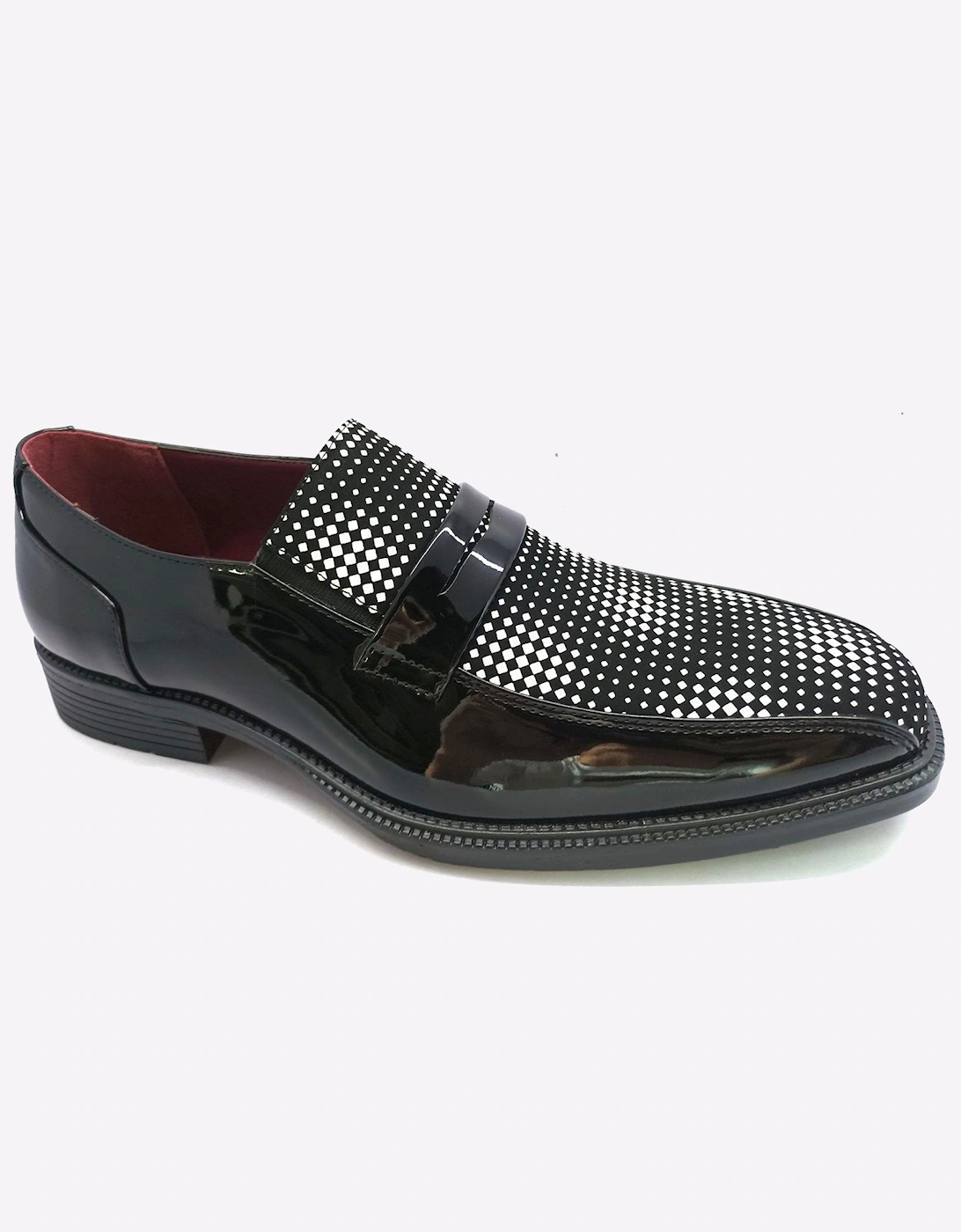 Malin Joss Men's Slip-On Shoes Black/White
