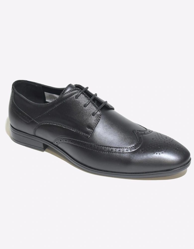 Malin Zion Men's Lace-Up Brogue Shoes Black