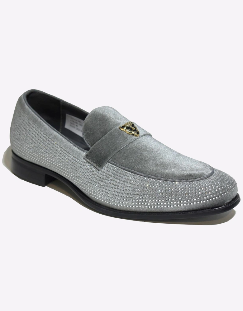 Malin Dawson Mens Slip-On Dress Shoes Grey