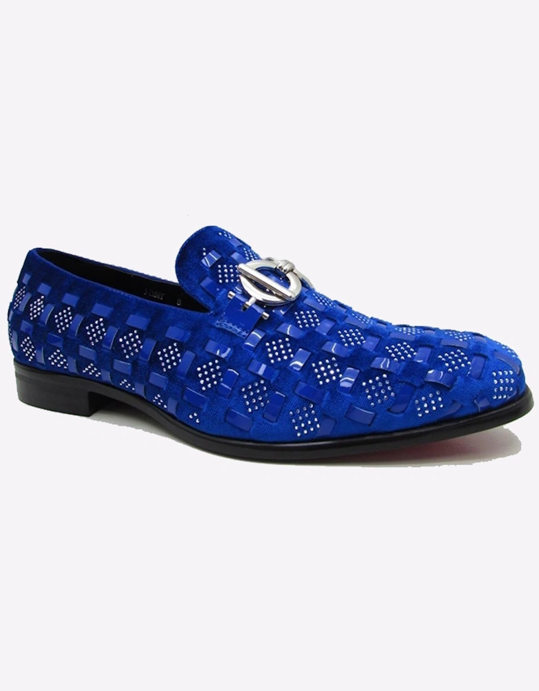 Malin Jimmy Men's Slip On Dress Shoes Royal Blue