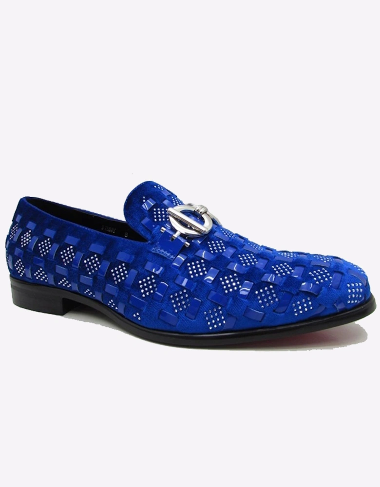 Malin Jimmy Men's Slip On Dress Shoes Royal Blue