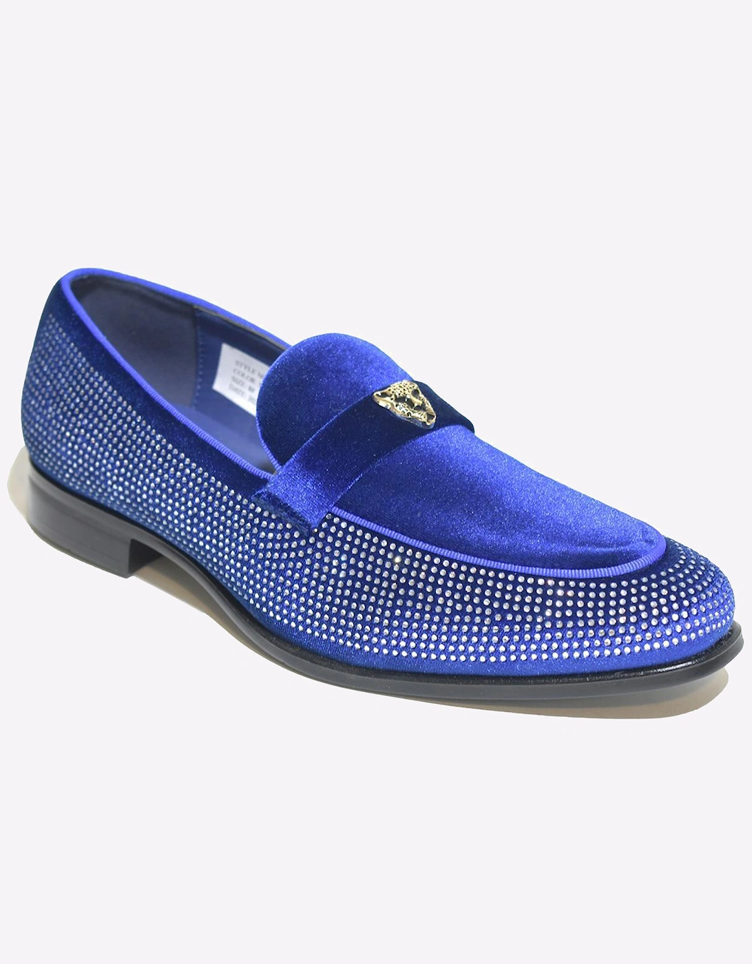 Malin Dawson Mens Slip-On Dress Shoes Royal Blue