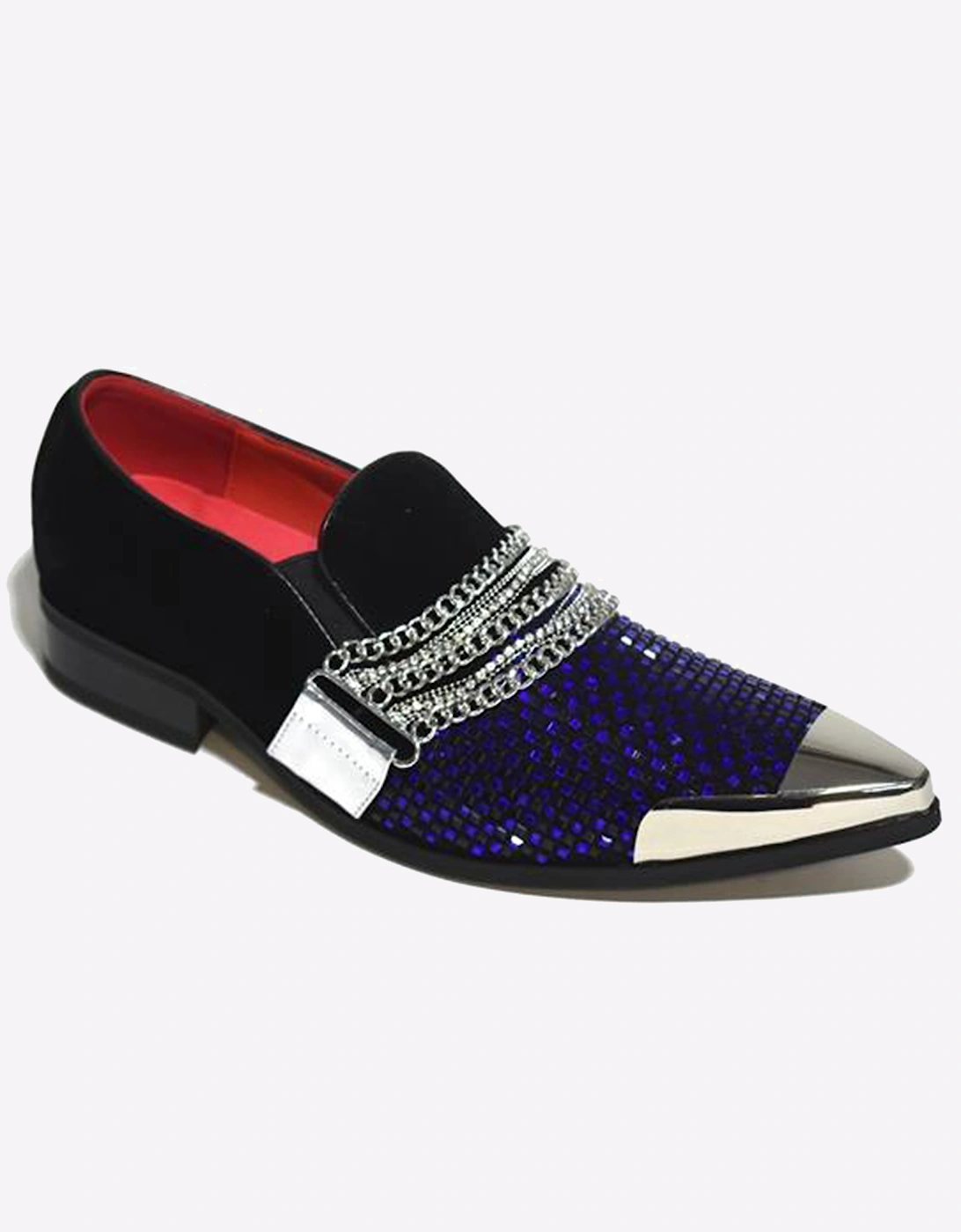 Malin Javier Shoes Mens Black/Royal Blue