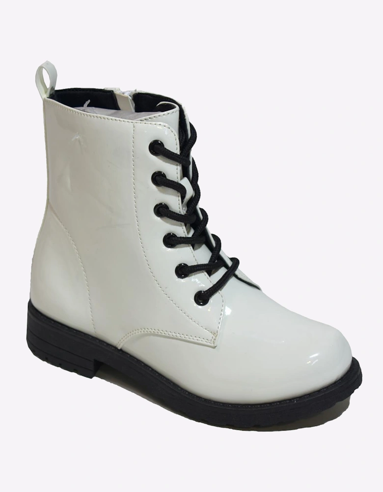 Reveal Gloria High Junior Girls White Patent