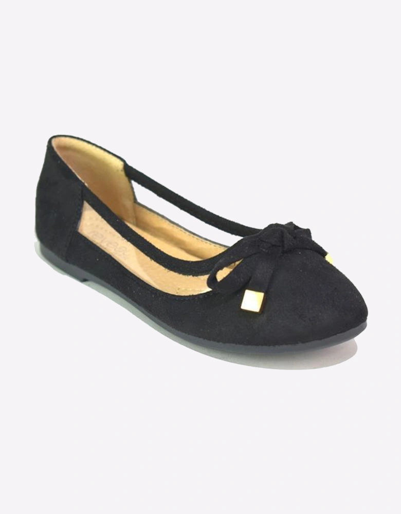 Reveal Tessa Slip on Shoes Junior Girls Black Microfibre