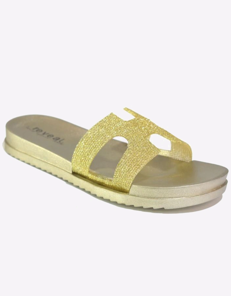 Reveal Carter Sandals Womens Gold