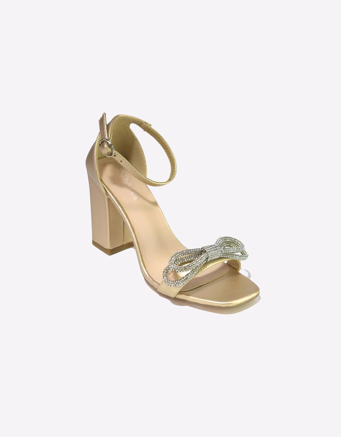 Hotsoles London Trish Women's Heel Sandals Gold