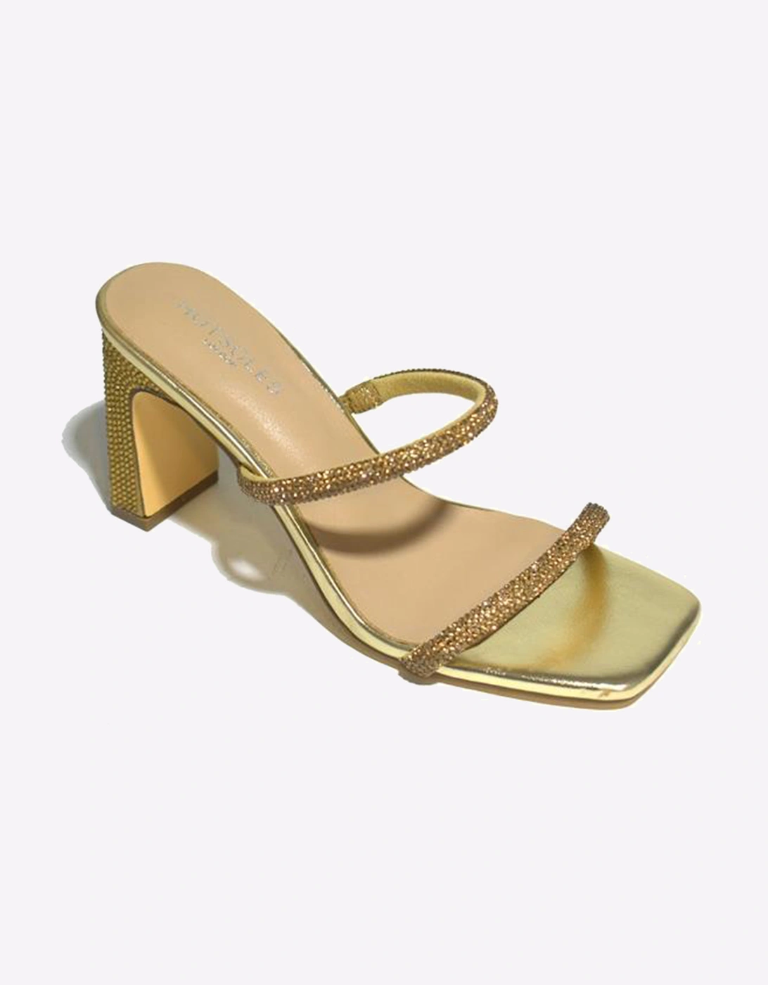 Hotsoles London Winnie Women's Heel Sandals Gold