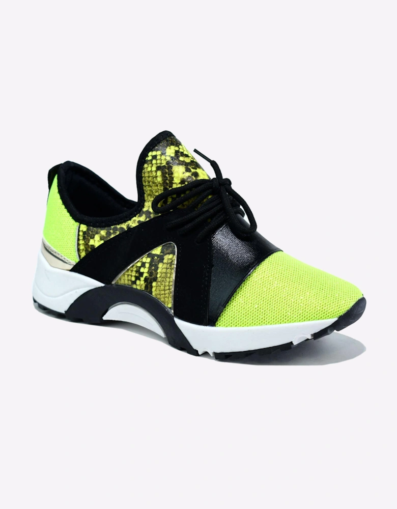 Hotsoles London Paris Womens Trainers Yellow