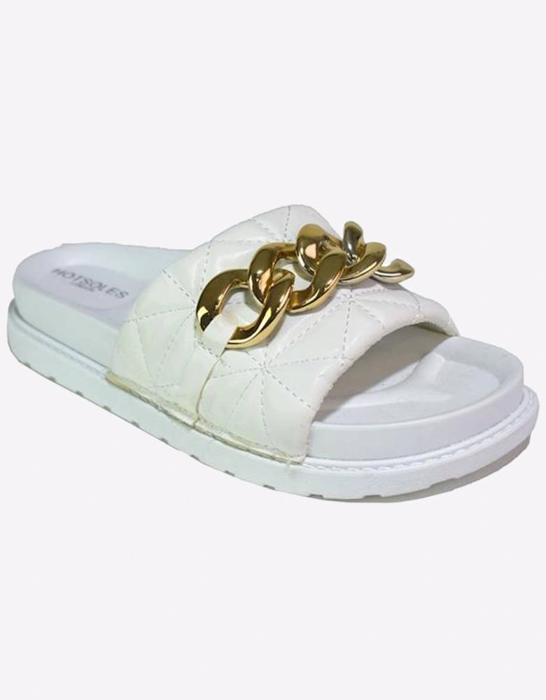 Hotsoles London Sia Womens Sandals White