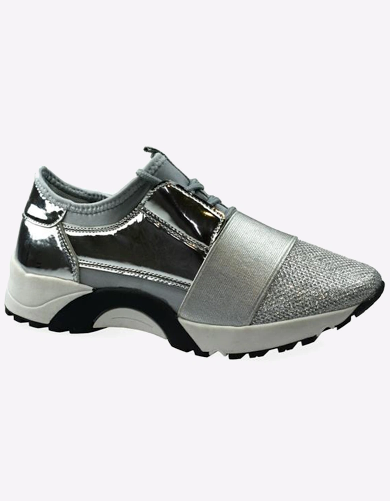 Hotsoles London Elora Womens Shoes Silver