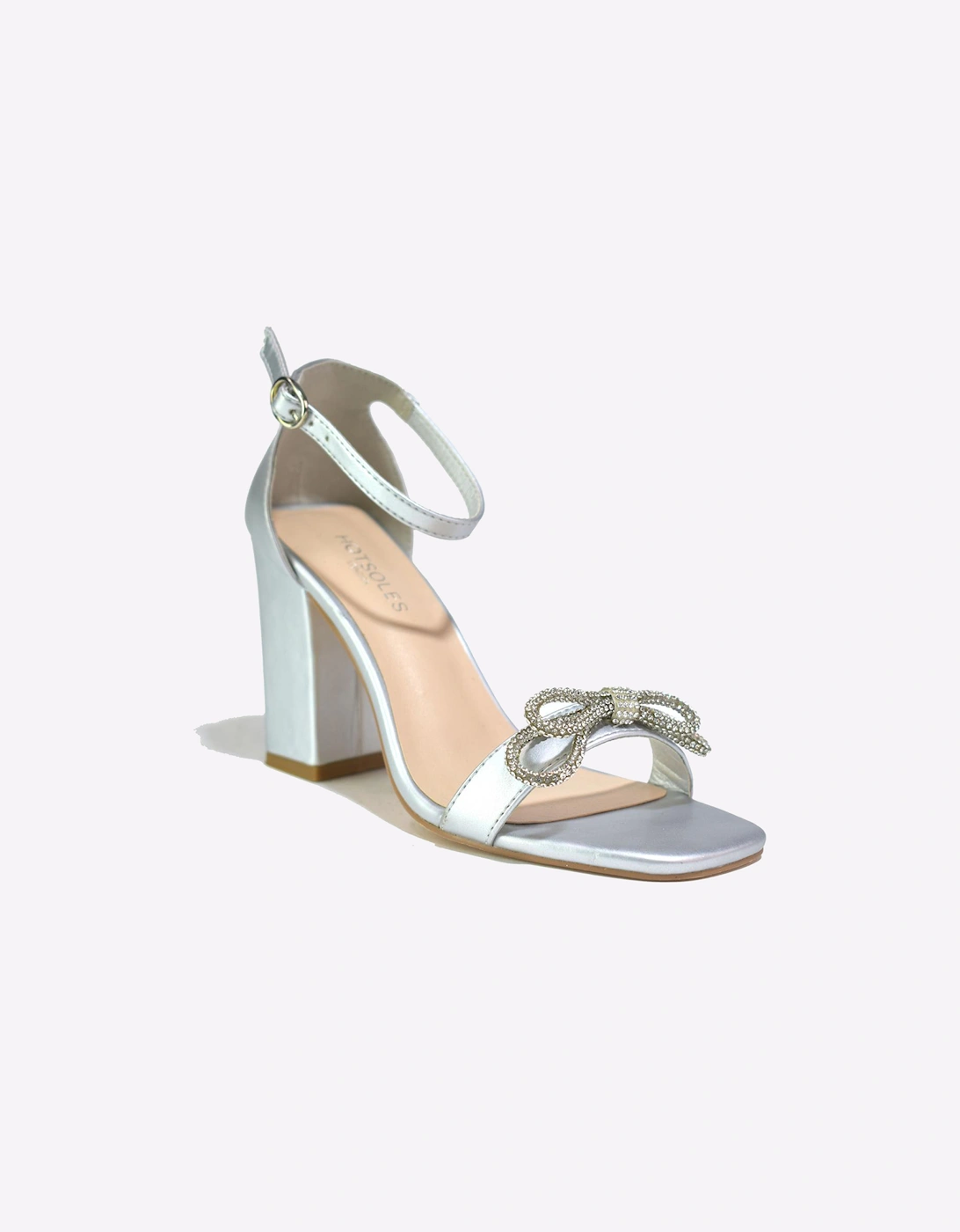 Hotsoles London Trish Women's Heel Sandals Silver