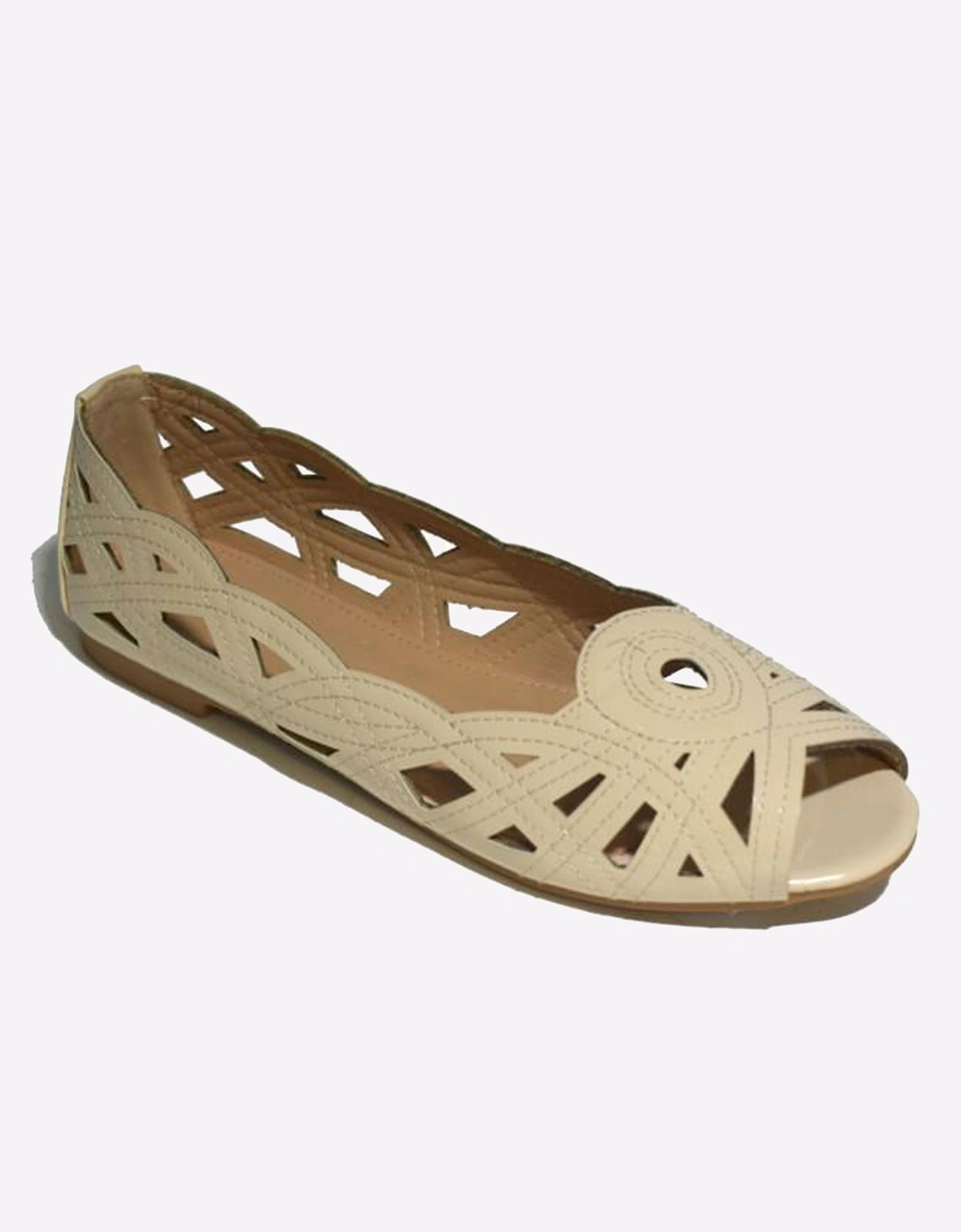 Reveal Dulce Girls Slip On Dress Shoes Nude Patent