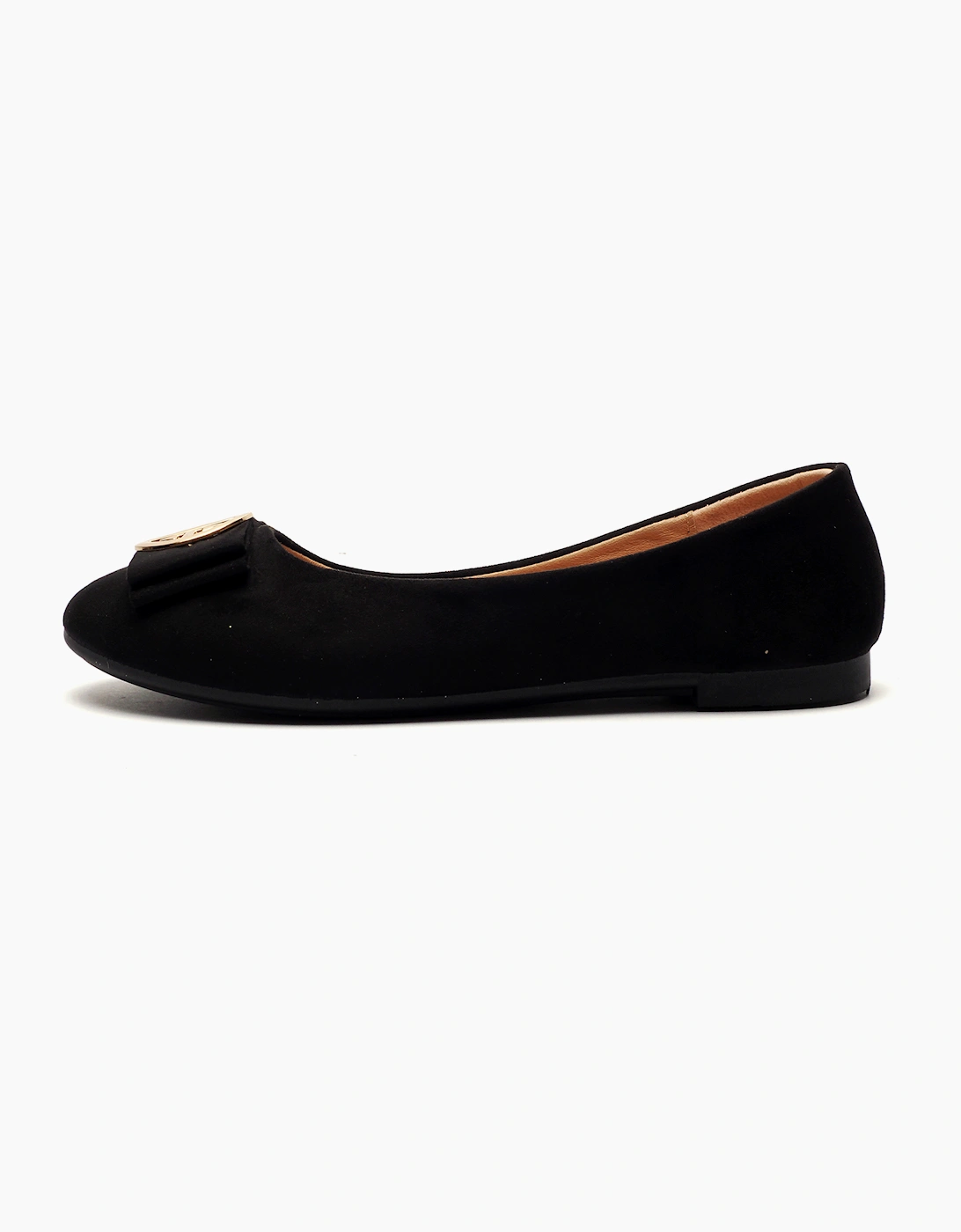 Reveal Rosie Womens Slip On Shoes Black Microfibre