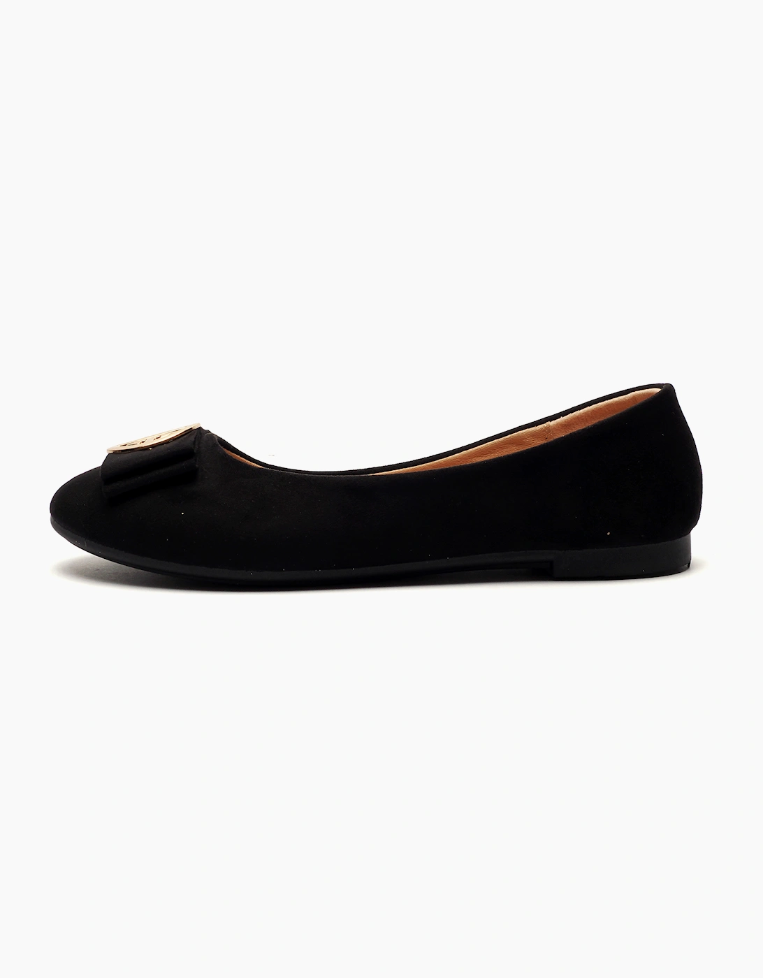 Reveal Rosie Womens Slip On Shoes Black Microfibre
