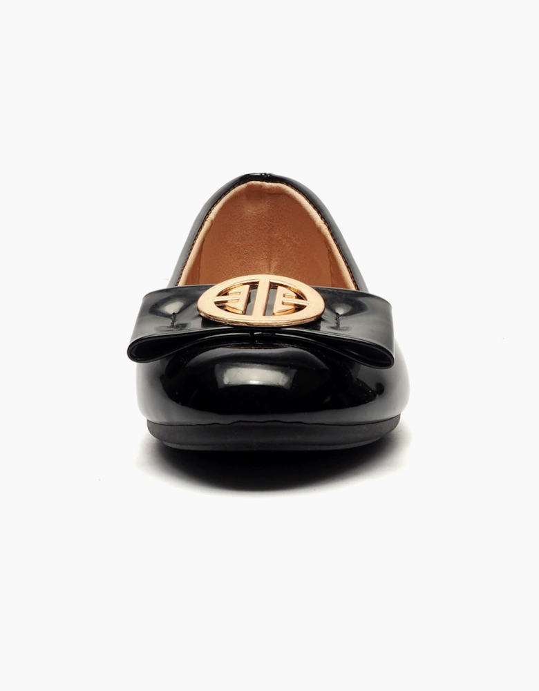 Reveal Rosie Womens Slip On Shoes Black Patent
