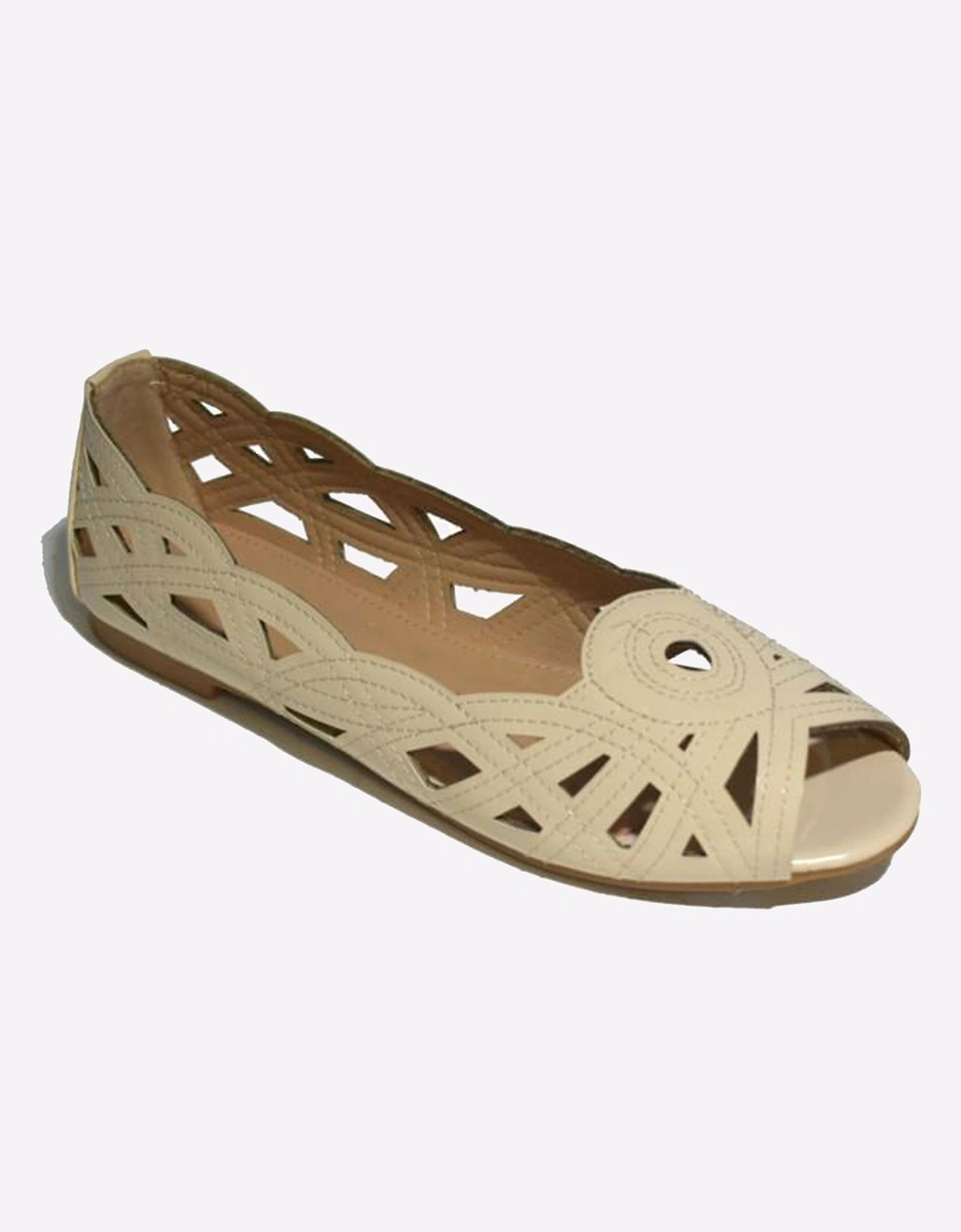 Reveal Dulce Womens Slip On Shoes Nude Patent