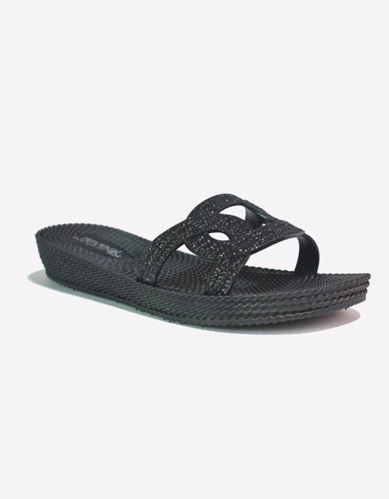 Reveal Criss Cross Womens Sandals Black