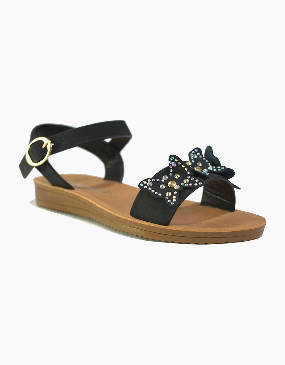 Gloryfeet Mason Junior Girls Sandals Black