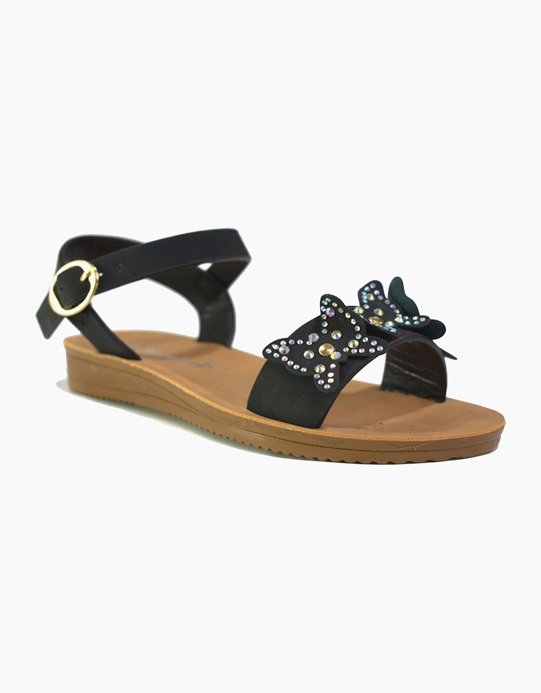 Gloryfeet Mason Junior Girls Sandals Black