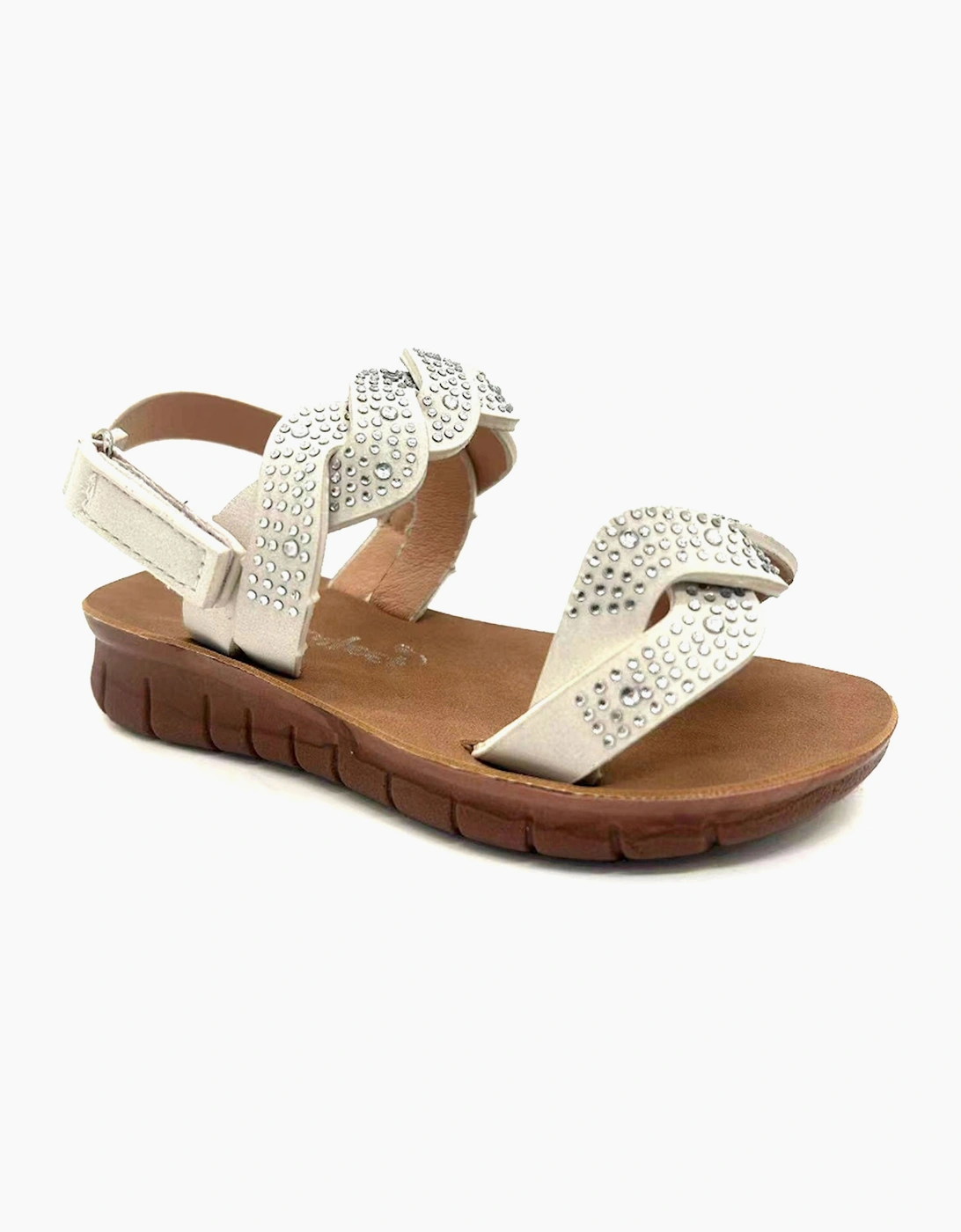Gloryfeet Kaiden Girls Sandals White