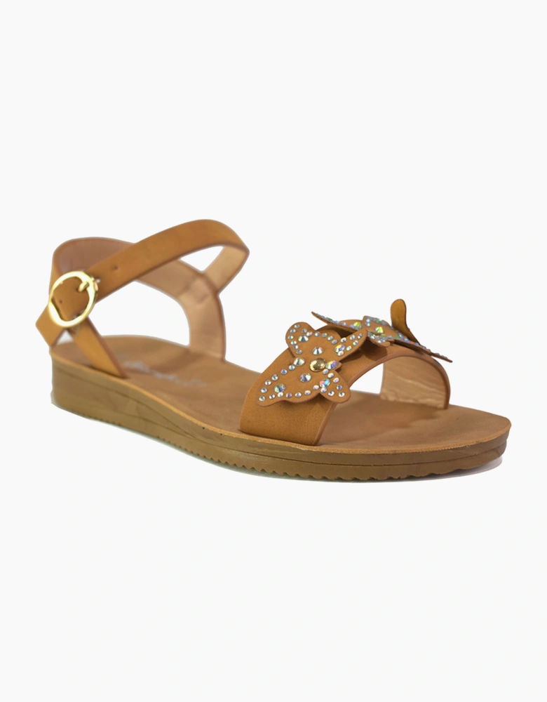 Gloryfeet Mason Junior Girls Sandals Tan