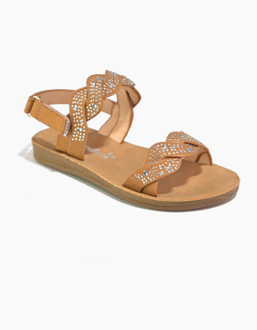 Gloryfeet Kaiden Girls Sandals Tan