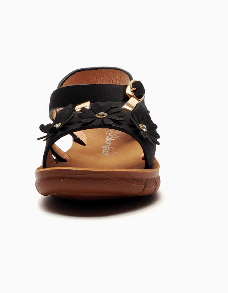 Gloryfeet Jayla Girls Sandals BLACK