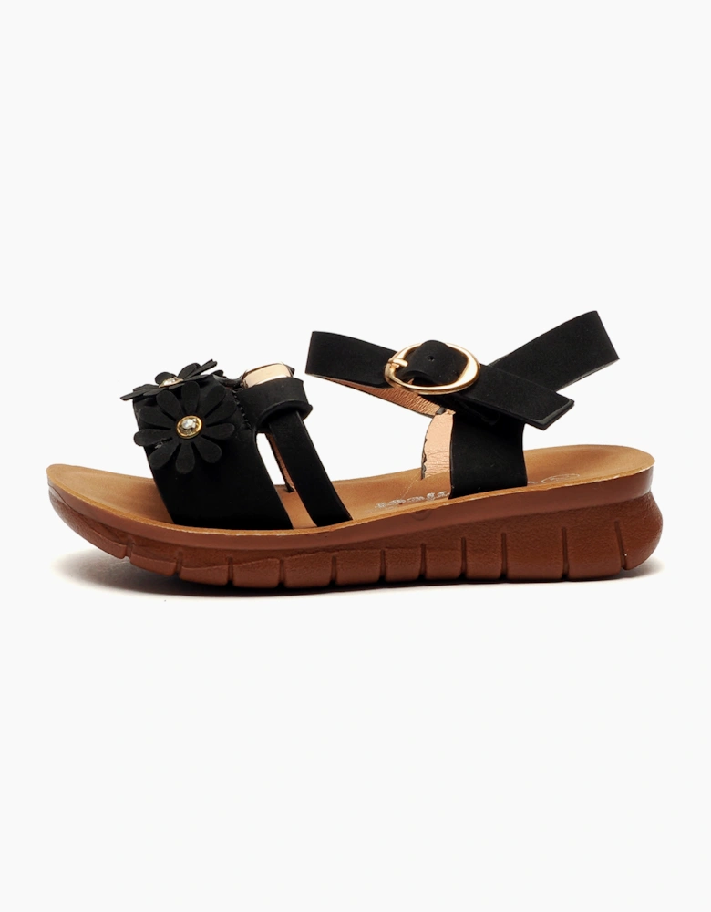 Gloryfeet Jayla Girls Sandals BLACK