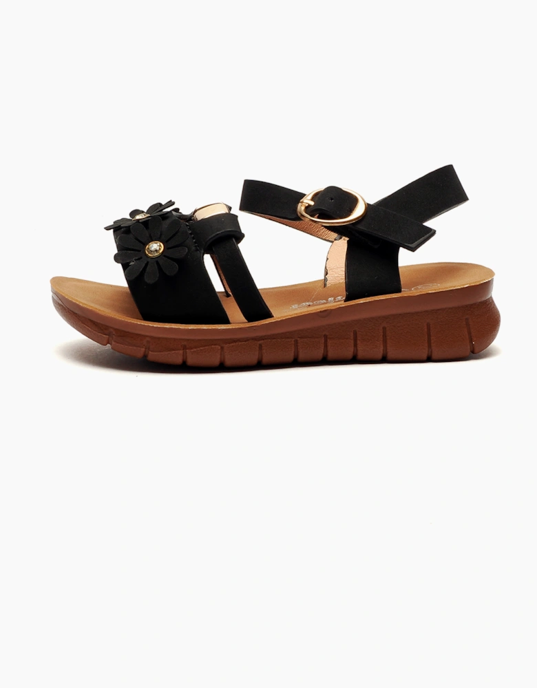 Gloryfeet Jayla Girls Sandals BLACK