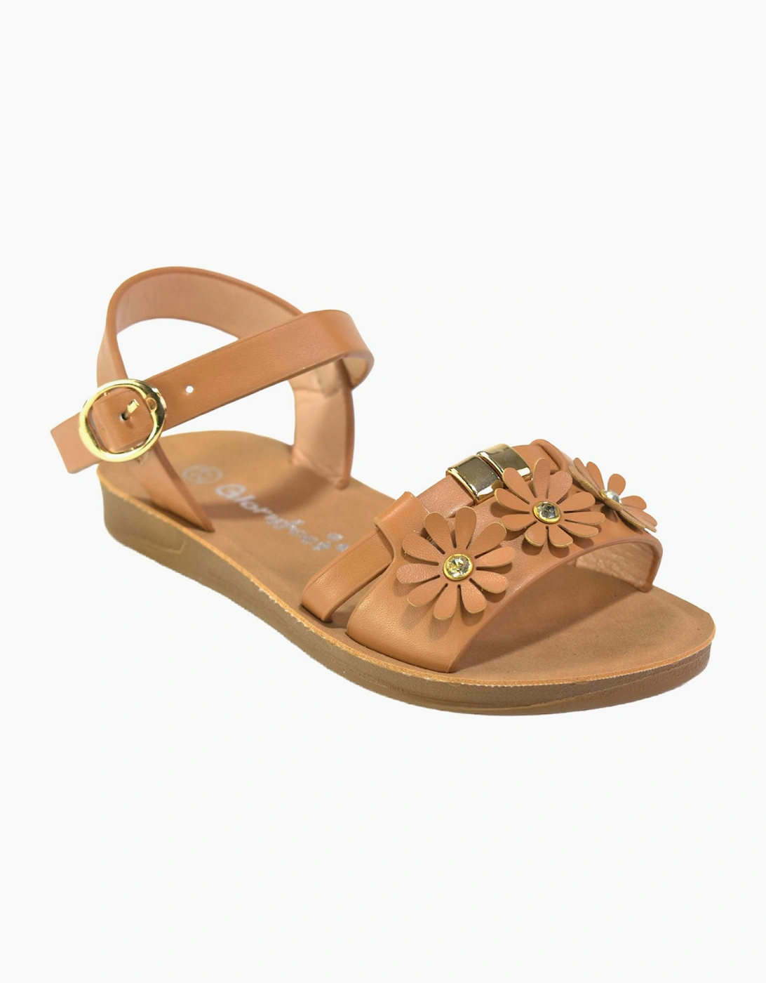 Gloryfeet Jayla Girls Sandals Tan