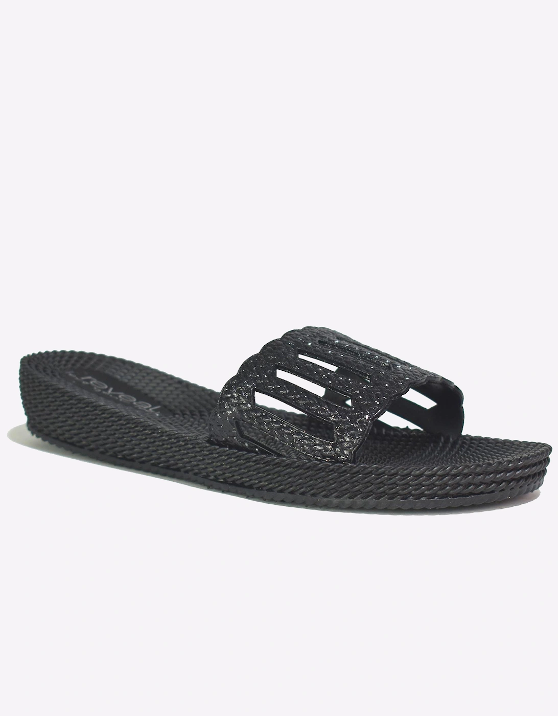Reveal Rose Sandals Womens Black
