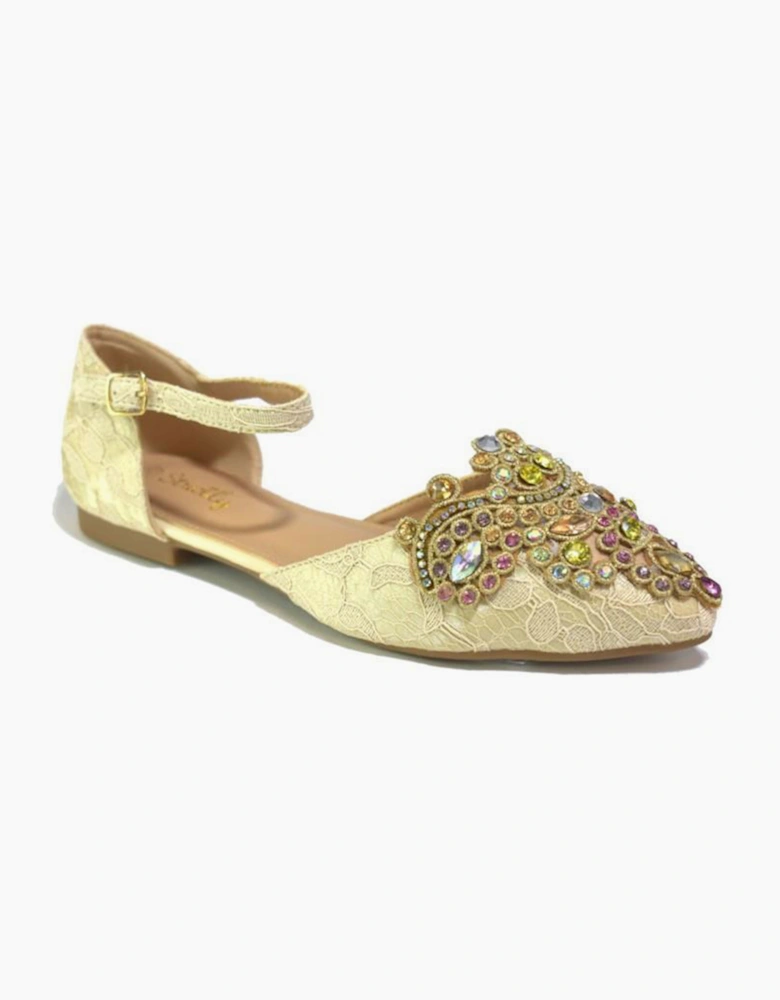 Strictly Destiny Womens Girls Shoes Beige