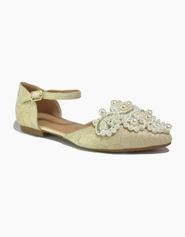 Strictly Destiny Womens Slip On Dress Shoes Beige