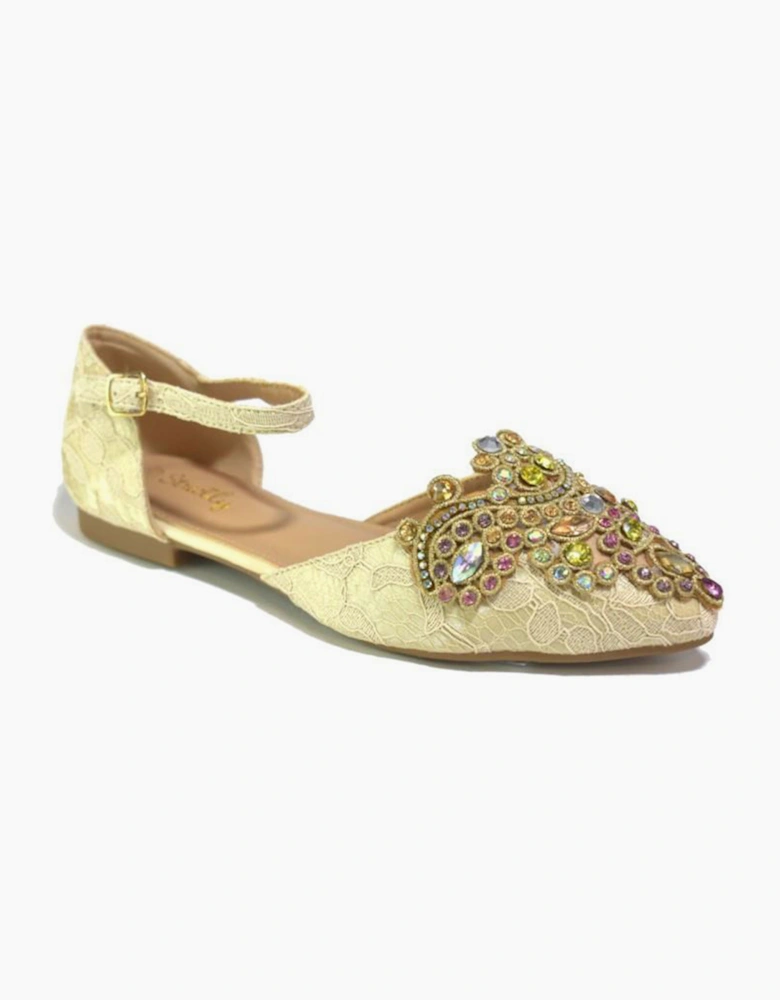 Strictly Destiny Womens Dress Shoes Beige