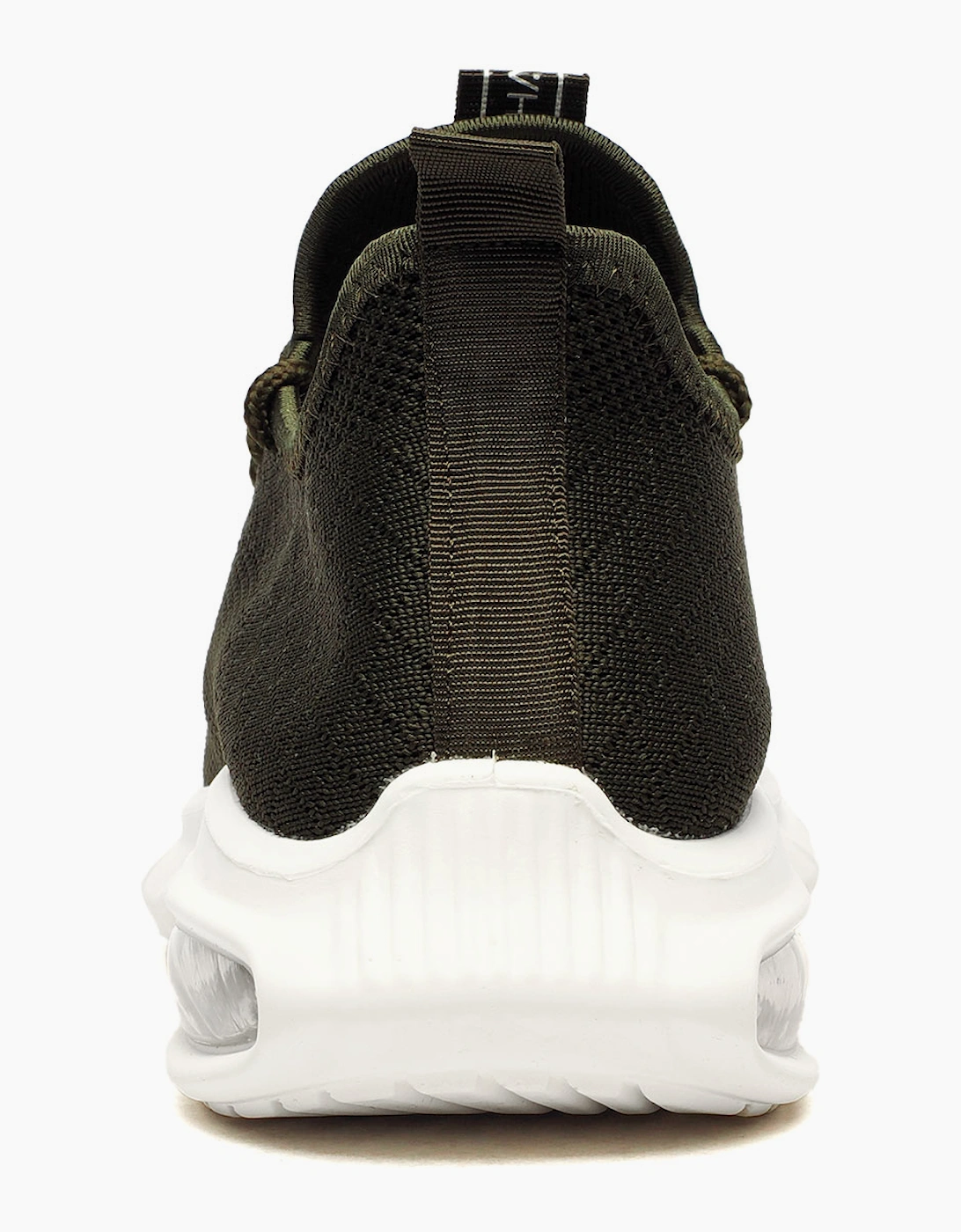 Crosshatch Trevel Mens Trainers Dark Olive / White