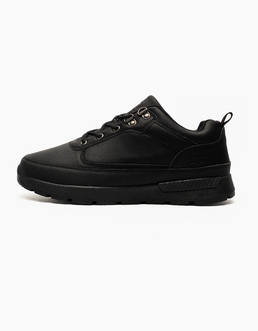 Crosshatch Banbury Mens Shoes Black Mono